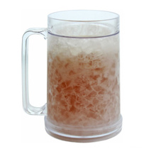 Double Wall Freezer Beer Mug/Double Wall Gel Frosty Freezer Ice Mugs/Ice Cold Beer Mug